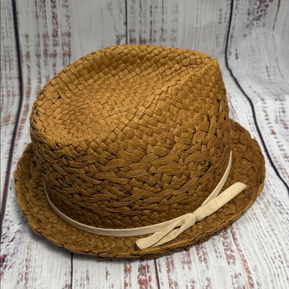 D&Y Brown Woven Fedora Hat - Picture 3 of 15